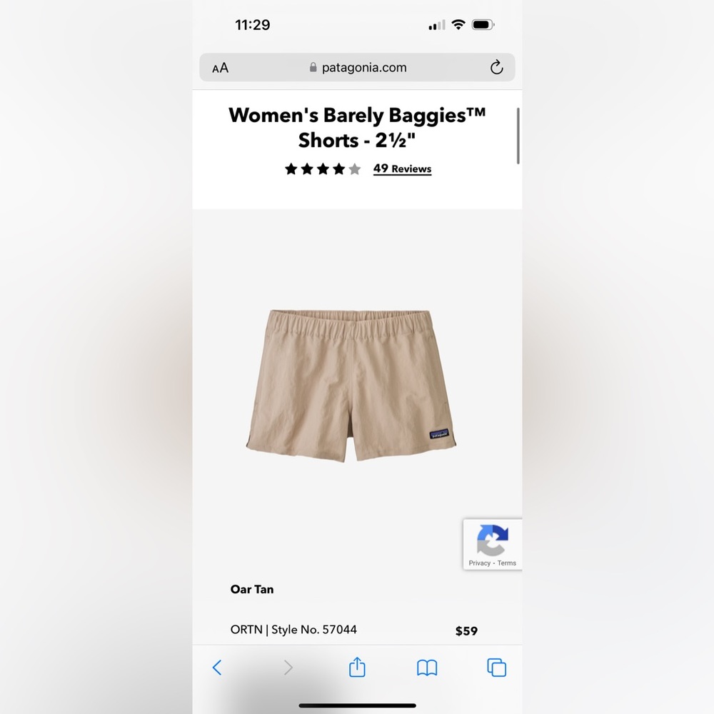 patagonia baggies 2.5 inch inseam